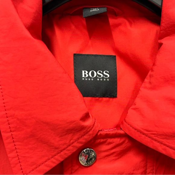 Red Safari/Field Waterproof Hooded Jacket - BOSS (by Hugo Boss) - Picture 6 of 16